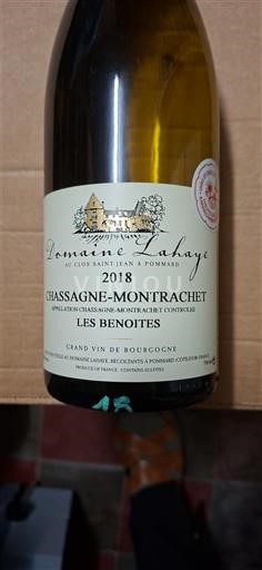 Bourgogne Chassagne-montrachet Domaine Lahaye Les Benoites 2018