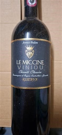 Tuscany Chianti Classico Le Miccine Riserva 2012