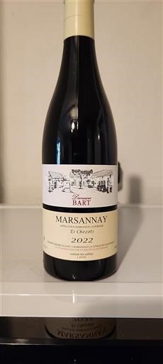 Borgoña Marsannay Domaine Bart Es Chézots 2022