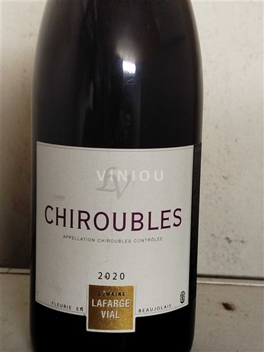 Beaujolais Chiroubles Domaine Lafarge-Vial 2020