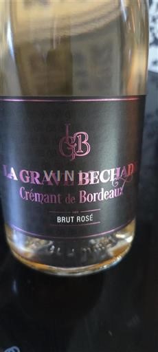 Bordeaux Crémant de Bordeaux La Grave Béchade Icke årgångsbetecknad