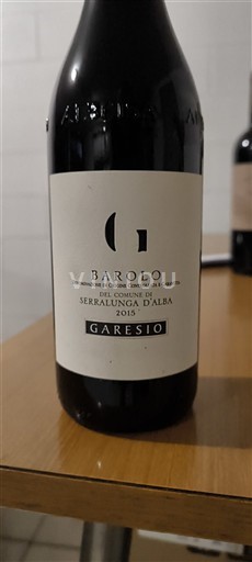 Piedmont Wines Barolo Garesio Serralunga d'Alba 2015