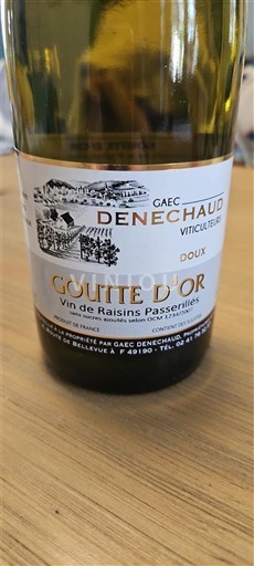 Thung lũng sông Loire Coteaux-du-layon GAEC Denechaud Goutte d'Or 2022