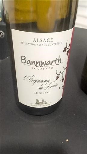 Alsacia Grand Cru Bannwarth l'Expression du Terroir Sin añada