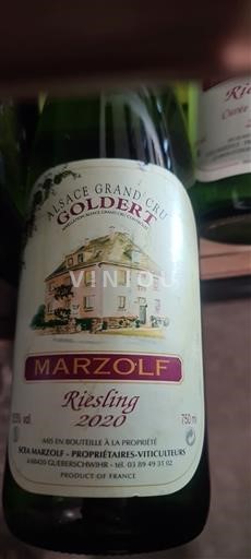 Alsasko Ryzlink Grand Cru Marzolf 2020