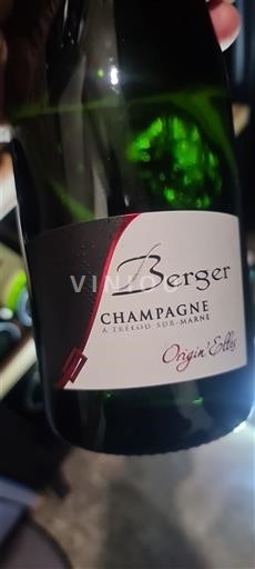 Šampanja Šampanjec Berger Origin'Elles Neleten.