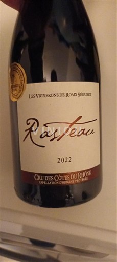 Rhônen laakso Rasteau Les Vignerons de Roaix Séguret 2022