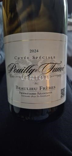 Údolí Loiry Pouilly-fumé Beaulieu Frères Spéciale 2024