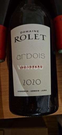 Jura Arbois Domaine Rolet Trousseau 2020