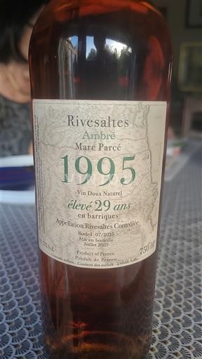 Roussillon Rivesaltes Marc Parcé Ambré élevé 29 ans en barriques 1995