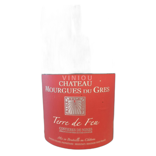 Rhônen laakso Nîmesin viinialue Mourgues du gres Terre de Feu 2011