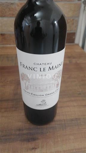 Bordeaux Saint-Émilion Grand Cru Château Franc le Maine 2020
