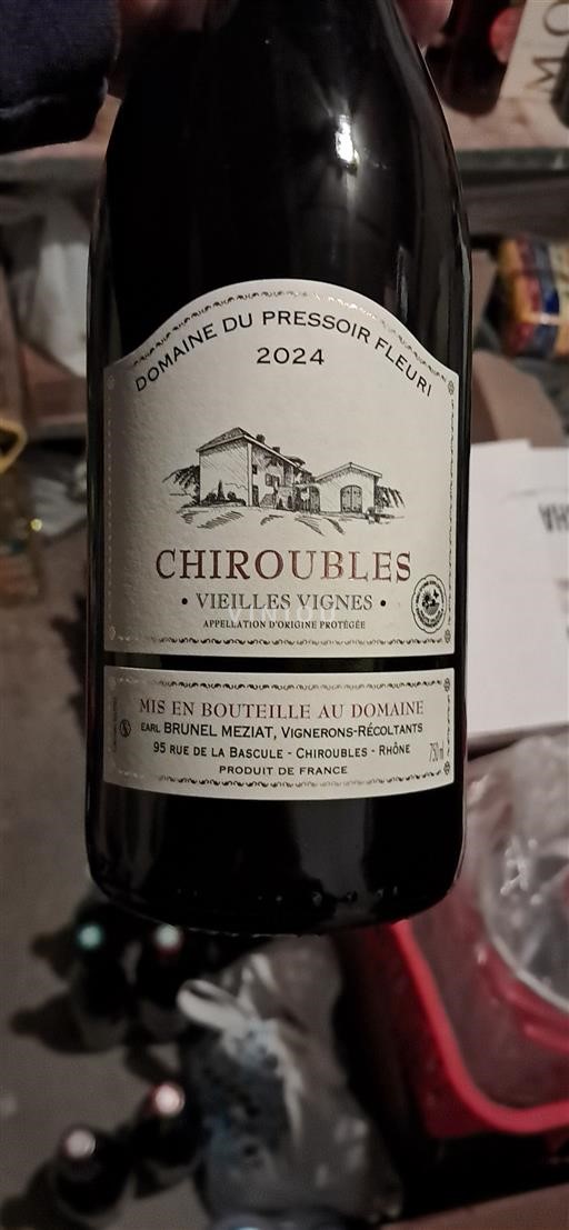 Beaujolais Chiroubles Domaine Pressoir Fleuri Vieilles Vignes 2024