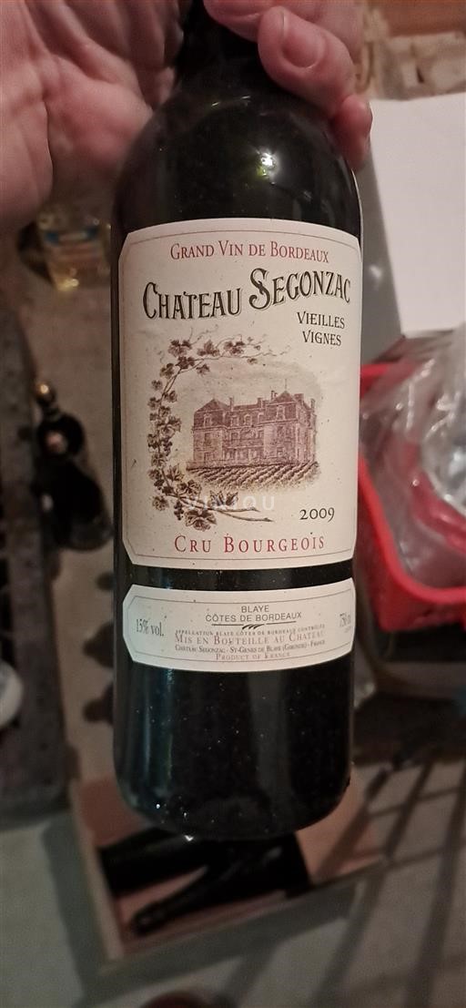 Bordeaux Blaye-côtes-de-bordeaux Château Segonzac Vieilles Vignes 2009