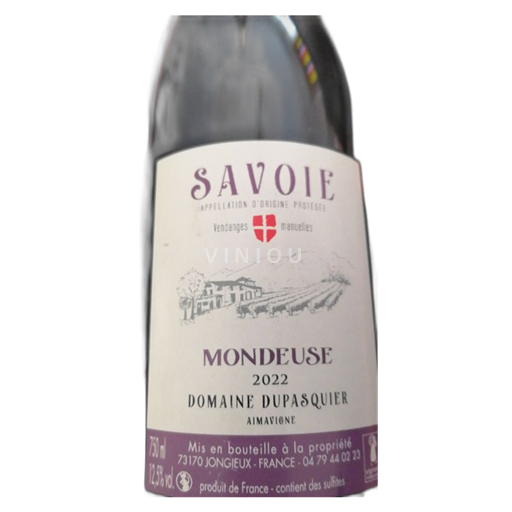 Saboia e Bugey Roussette de Savoie Domaine Dupasquier Mondeuse 2022