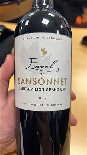Bordéus Saint-Émilion Grand Cru Grand Cru Château Sansonnet Envol de Sansonnet 2019