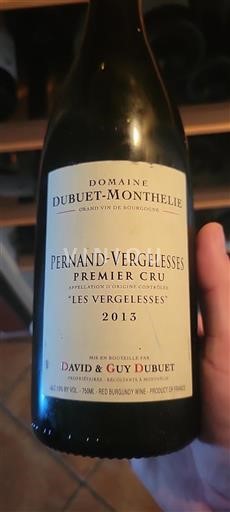 Bourgogne Pernand-Vergelesses Premier Cru Domaine Dubuet-Monthelie Les Vergelesses 2013