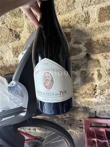 Vallée du Rhône Châteauneuf-du-pape Moulin-Tacussel Hommage à Henry Tacussel 2020