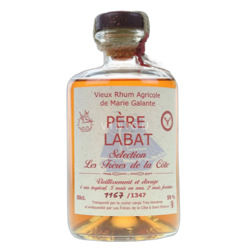 Rum Oud Les frères de la côte  Père Labat 4a Guadeloupe Niet gespecificeerd