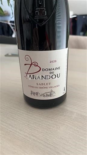 Vallée du Rhône Côtes-du-rhône-villages Domaine Parandou Sablet 2020