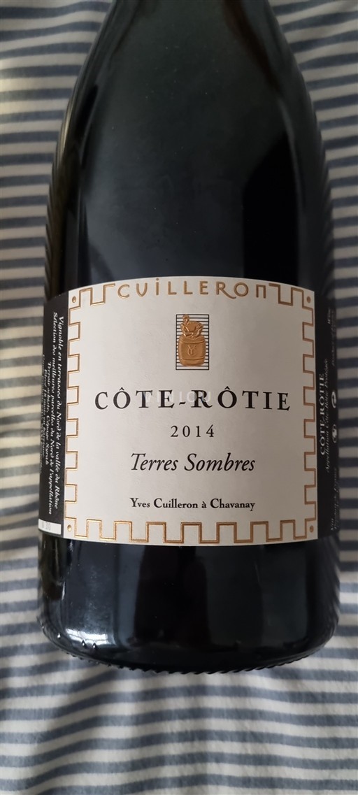 Rhônen laakso Côte-rôtie Yves Cuilleron Terres Sombres 2014