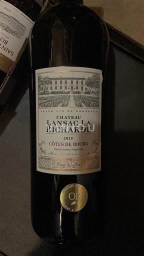 Burdeos Côtes-de-bourg Château Lansac La Richarde 2015