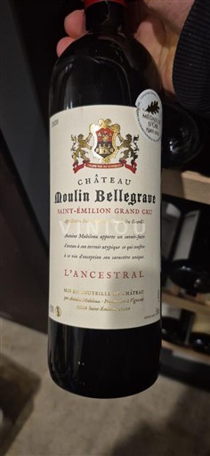 Bordeaux Saint-Émilion Grand Cru Grand Cru Château Moulin Bellegrave L'Ancestral 2020