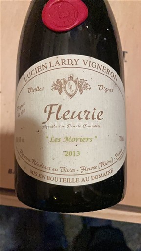 Beaujolais Fleurie Lucien Lardy Les Moriers 2013