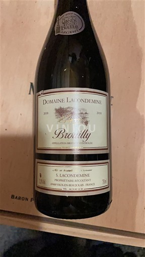 Beaujolais Brouilly Lacondemine 2018