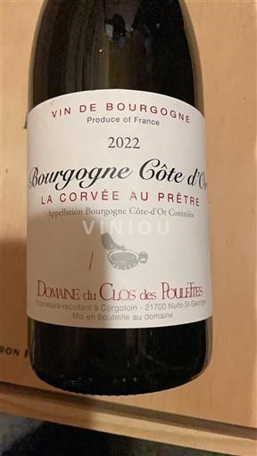 Burgundy Burgundy Côte d'Or Domaine Clos des Poulettes La Corvée au Prêtre 2022