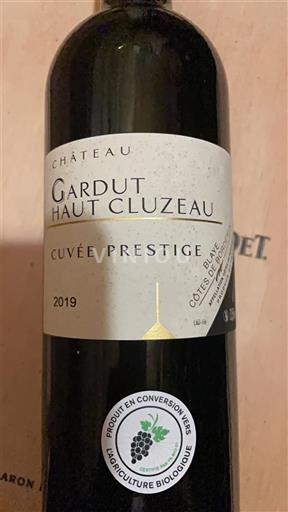 Bordeaux Côtes-de-Blaye Château Gardut Haut Cluzeau Prestige 2019