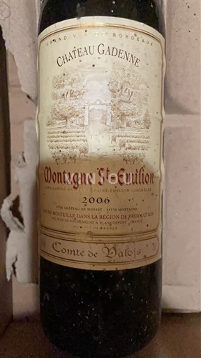 Bordeaux Montagne-Saint-Émilion Château Gadenne Comte de Valois 2006