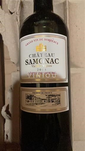 Burdeos Côtes-de-bourg Château Samonac Vieilles Vignes 2014