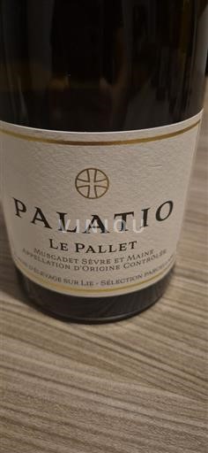 Vallée de la Loire Muscadet-sèvre-et-maine Palatio Le Pallet 2020