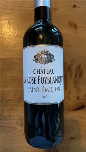 Bordeaux Saint-Émilion Château La Rose Puyblanquet 2012