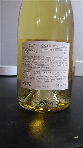 Rhônedalen Côtes-du-Rhône-Villages Domaine La Valériane 2022