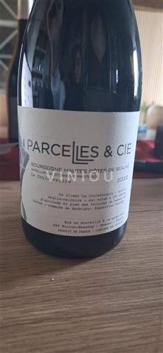 Burgundi Beaunen Ylämaat Grand Cru Parcelles & Cie La Couleuvraire 2022