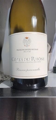Rona dolina Côtes-du-Rhône François-Xavier Nicolas Réserve Personnelle 2023