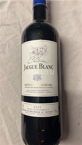 Bordeaux Saint-Émilion Grand Cru Château Jaugue Blanc 2020