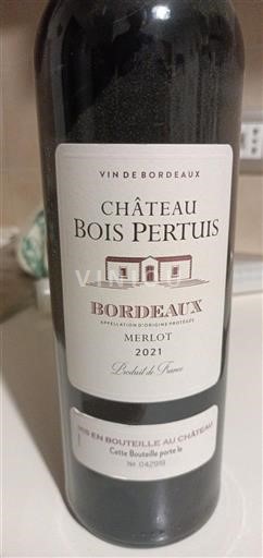 Bordeaux Bois Pertuis 2021