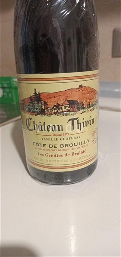 Beaujolais Côte-de-brouilly Château Thivin Les Griottes de Brulhié 2021