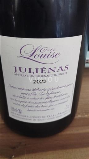 Beaujolais Juliénas Domaine Gaël Martin Louise 2022