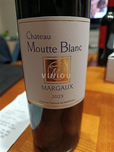Bordeaux Margaux Château Moutte Blanc Cru artisan 2023