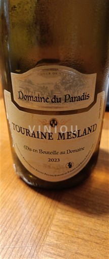 Thung lũng sông Loire Touraine-mesland Domaine Paradis 2023