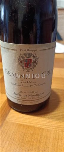 Burgundsko Beaune Premier Cru Hubert de Montignac Les Grèves 2009