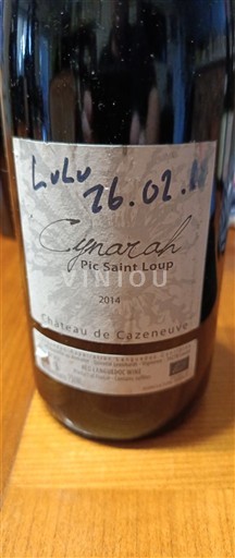 Languedoc Pic Saint-Loup Château Cazeneuve Cynarah 2014