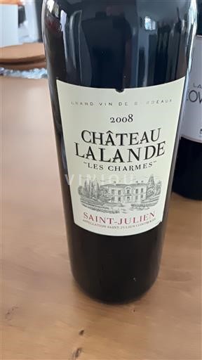 Bordeaux Saint-Julien Château Lalande Les Charmes 2008