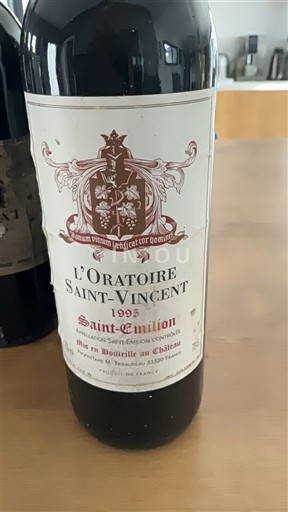 Bordeaux Saint-Émilion L'Oratoire Saint-Vincent 1995