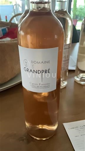 Provence Côtes-de-Provence Domaine Grandpré Favorite 2024