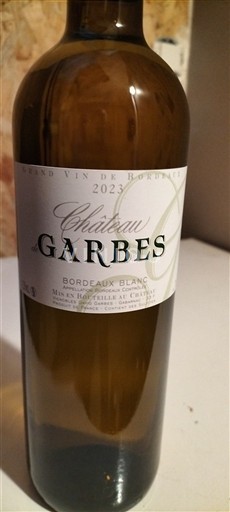 Bordeaux Bordeaux White Château Garbes 2023